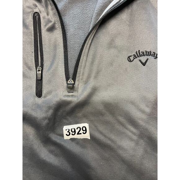 Callaway Men's‎ Quarter Zip Pullover Size XL Long Sleeves Grey Color - Picture 5 of 5